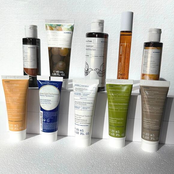 Korres Skincare Minis lot: 10 Luxury Plant based Perfume Natural Greek $175 MSRP - Picture 1 of 7